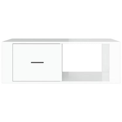 Mesa de centro 100x50,5x35cm derivados madeira branco brilhante