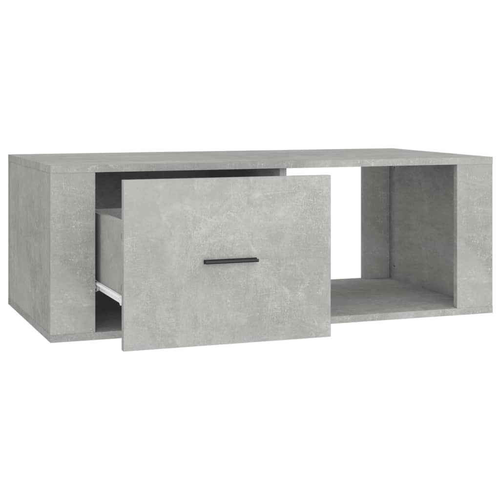 Mesa de centro 100x50,5x35 cm derivados madeira cinza cimento