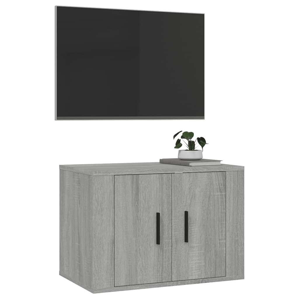 Móvel de TV para parede 57x34,5x40 cm cinzento sonoma