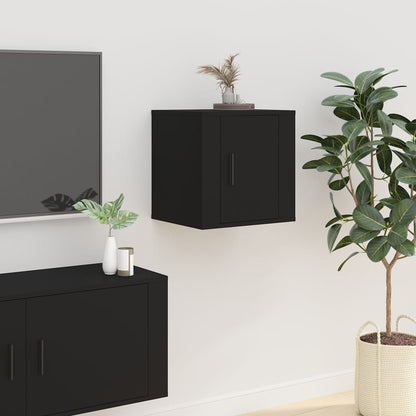 Móveis de TV de parede 2 pcs 40x34,5x40 cm preto