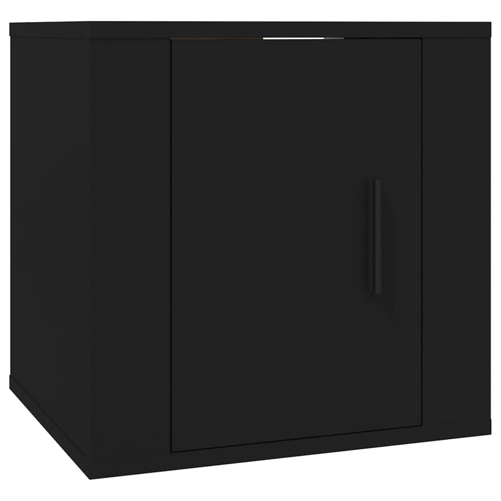 Móveis de TV de parede 2 pcs 40x34,5x40 cm preto