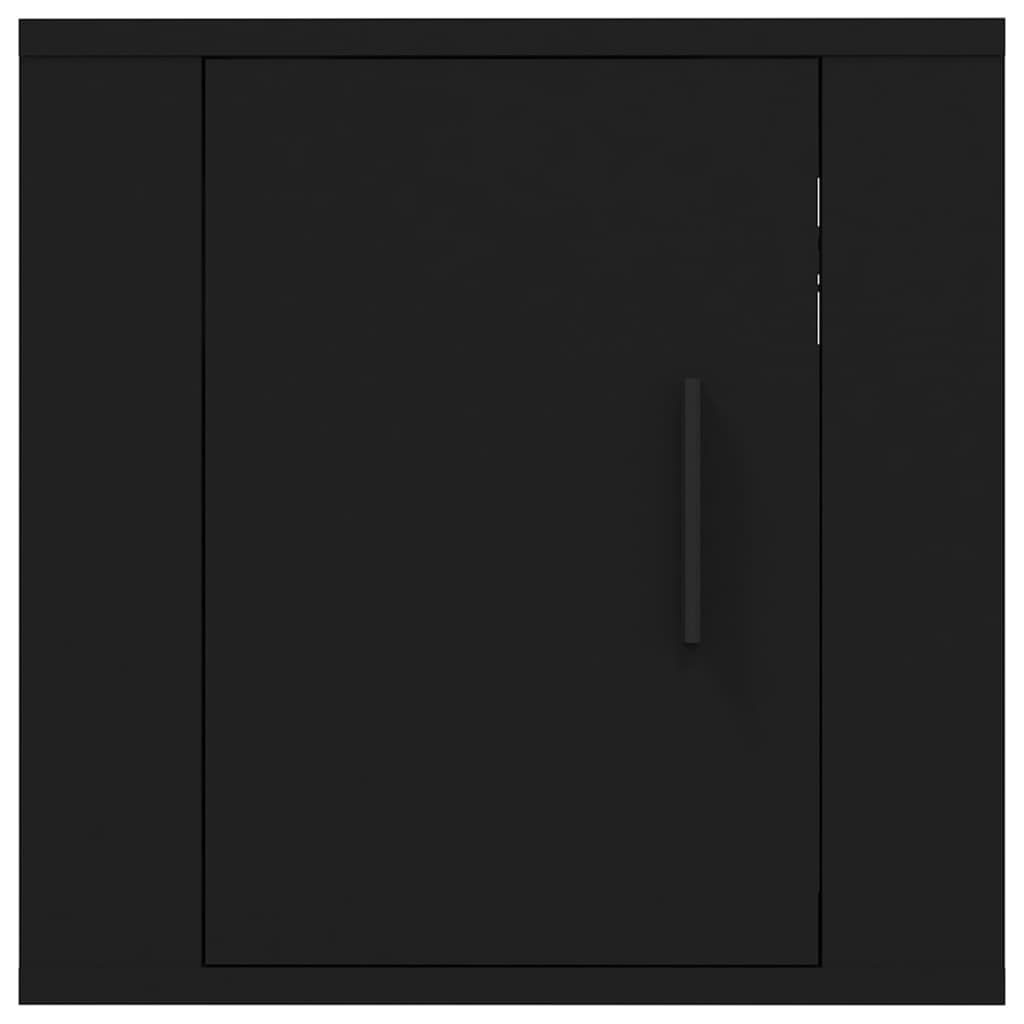 Móveis de TV de parede 2 pcs 40x34,5x40 cm preto