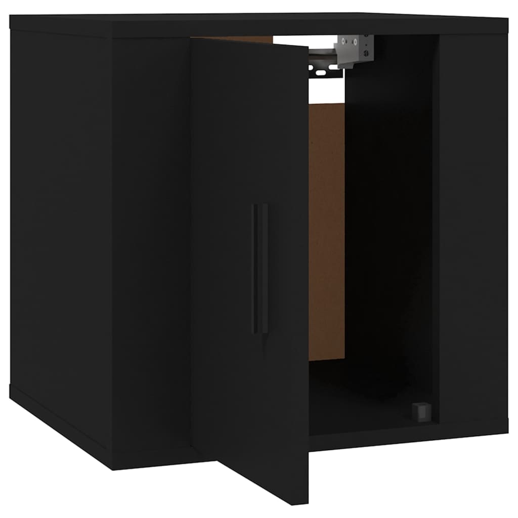 Móveis de TV de parede 2 pcs 40x34,5x40 cm preto