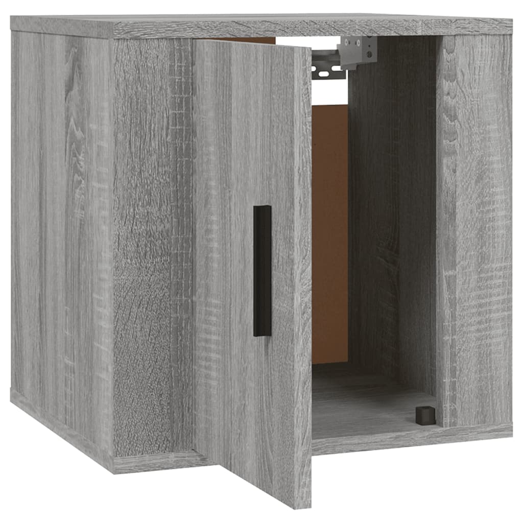 Móveis de TV de parede 2 pcs 40x34,5x40 cm cinzento sonoma