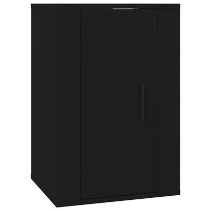 Móveis de TV de parede 2 pcs 40x34,5x60 cm preto