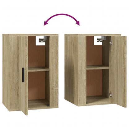 Móveis de TV de parede 2 pcs 40x34,5x60 cm carvalho sonoma