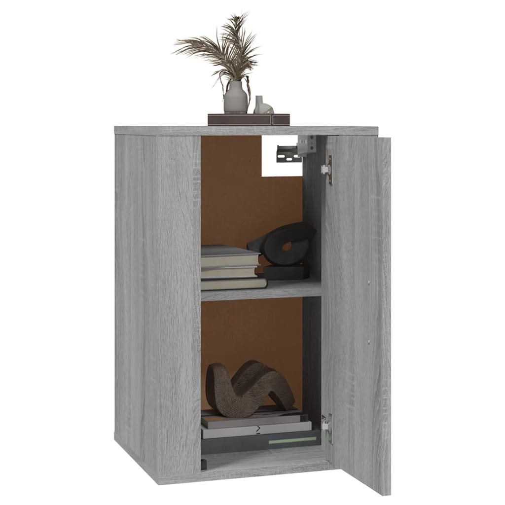 Móveis de TV de parede 2 pcs 40x34,5x60 cm cinzento sonoma