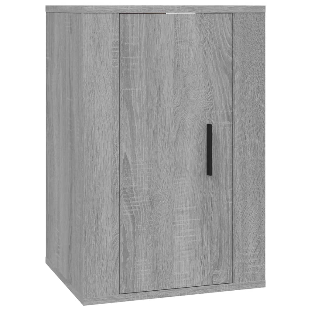 Móveis de TV de parede 2 pcs 40x34,5x60 cm cinzento sonoma