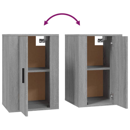 Móveis de TV de parede 2 pcs 40x34,5x60 cm cinzento sonoma