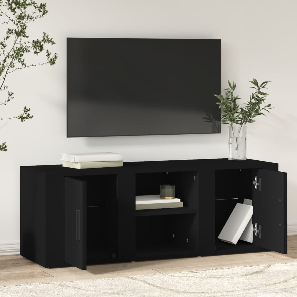 Móvel de TV Leci de 100 cm - Preto - Design Moderno