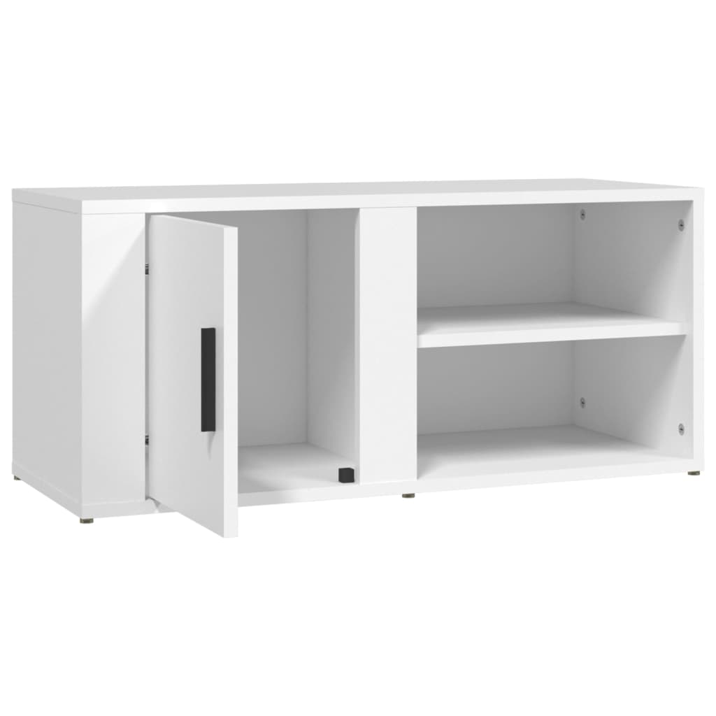 Móveis TV 2pcs 80x31,5x36 cm derivados de madeira branco