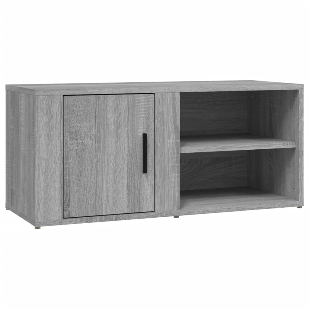 Móveis TV 2 pcs 80x31,5x36 cm derivados madeira cinzento sonoma