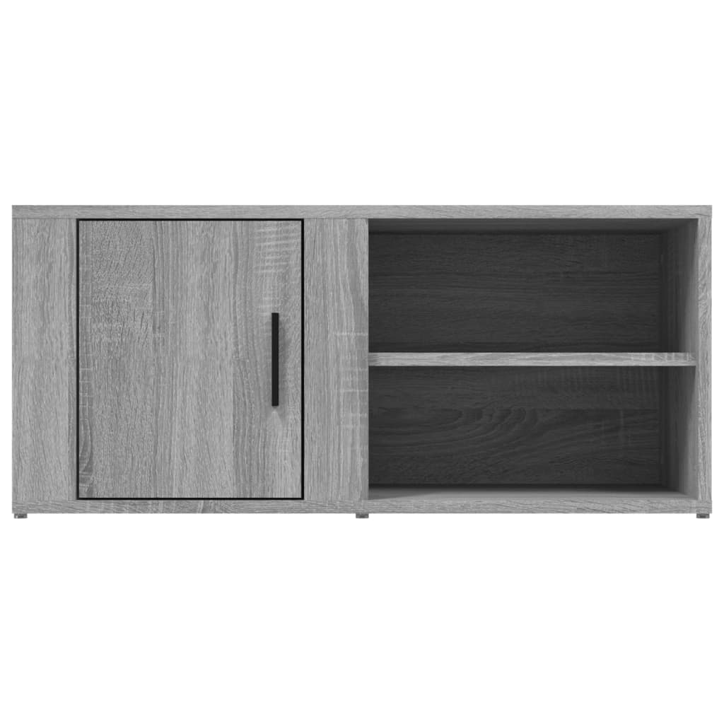 Móveis TV 2 pcs 80x31,5x36 cm derivados madeira cinzento sonoma