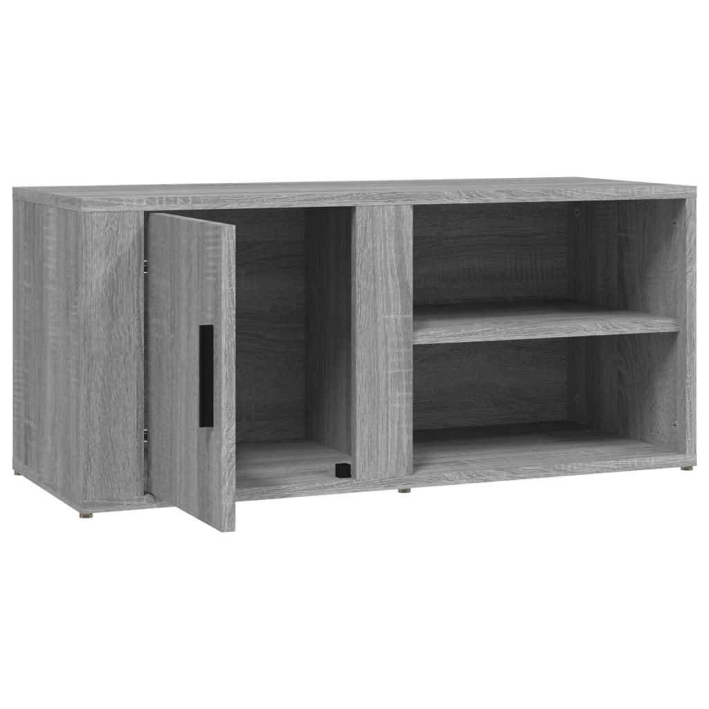 Móveis TV 2 pcs 80x31,5x36 cm derivados madeira cinzento sonoma