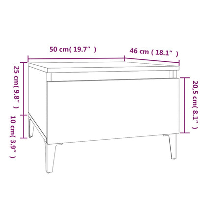 Mesa de apoio 50x46x35 cm derivados de madeira branco