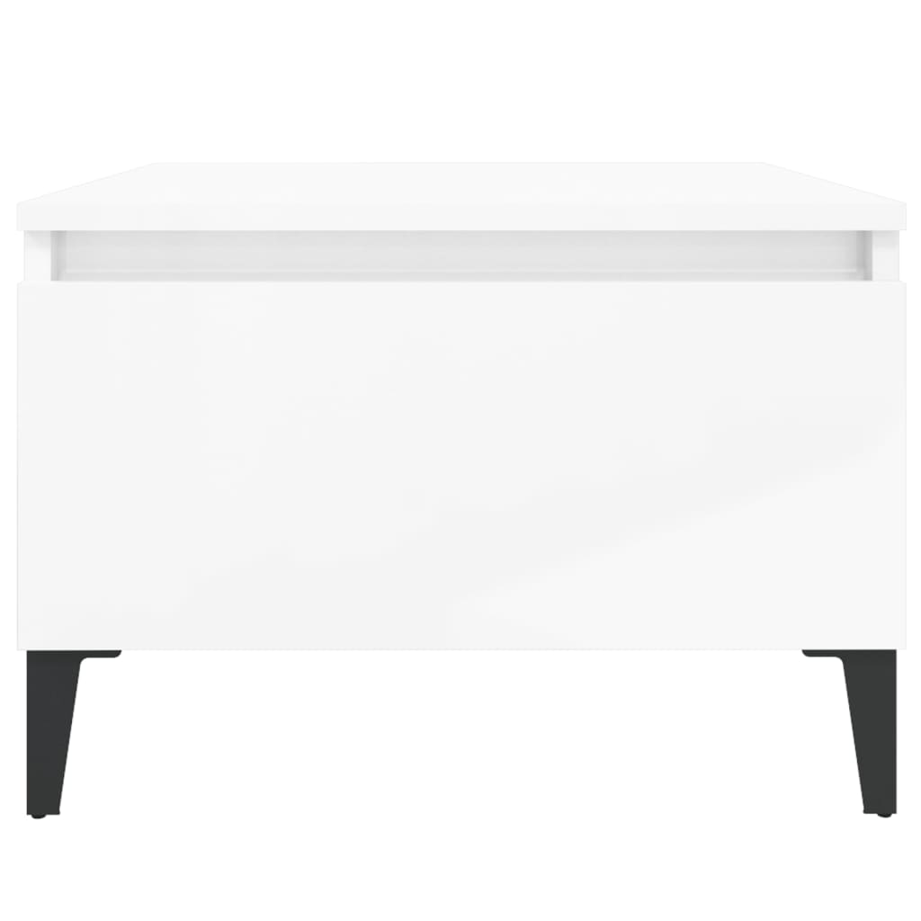 Mesa de apoio 50x46x35 cm derivados de madeira branco brilhante