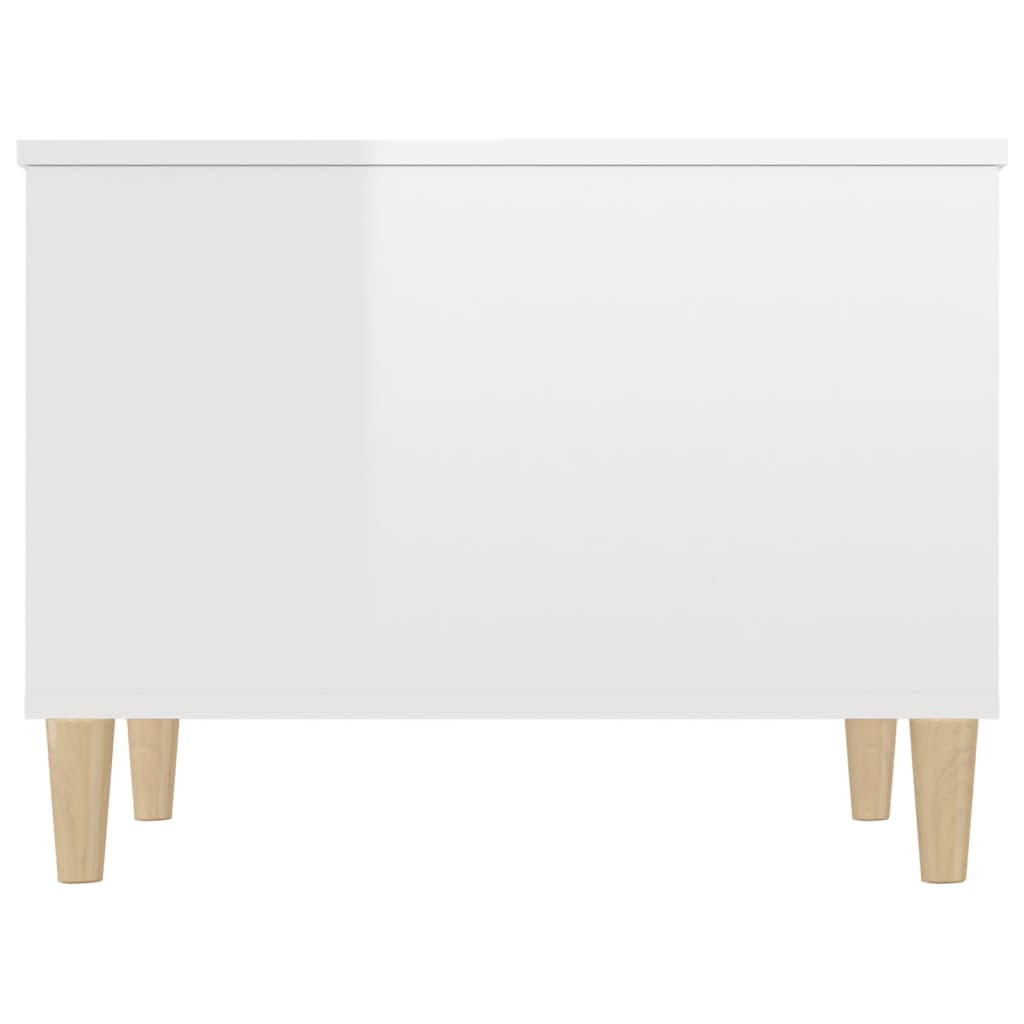 Mesa centro 60x44,5x45 cm derivados de madeira branco brilhante