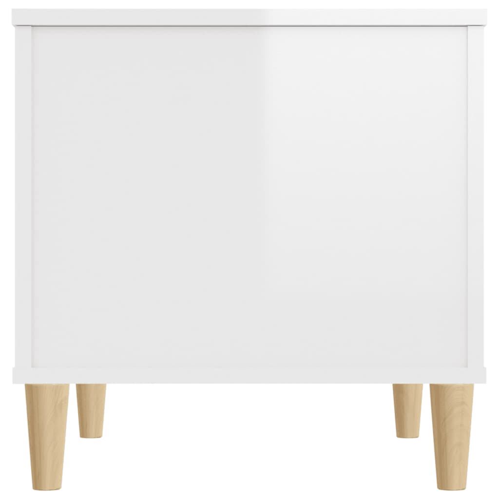 Mesa centro 60x44,5x45 cm derivados de madeira branco brilhante