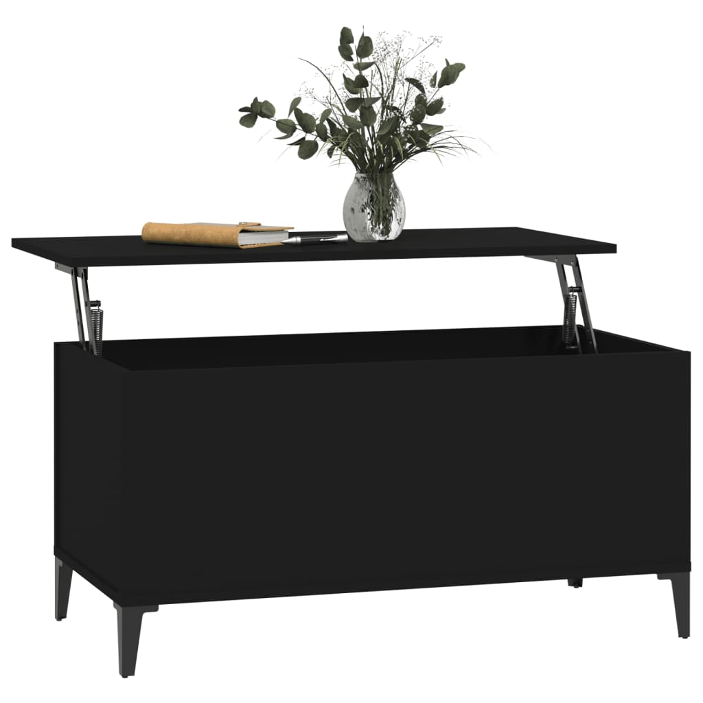 Mesa de centro 90x44,5x45 cm derivados de madeira preto