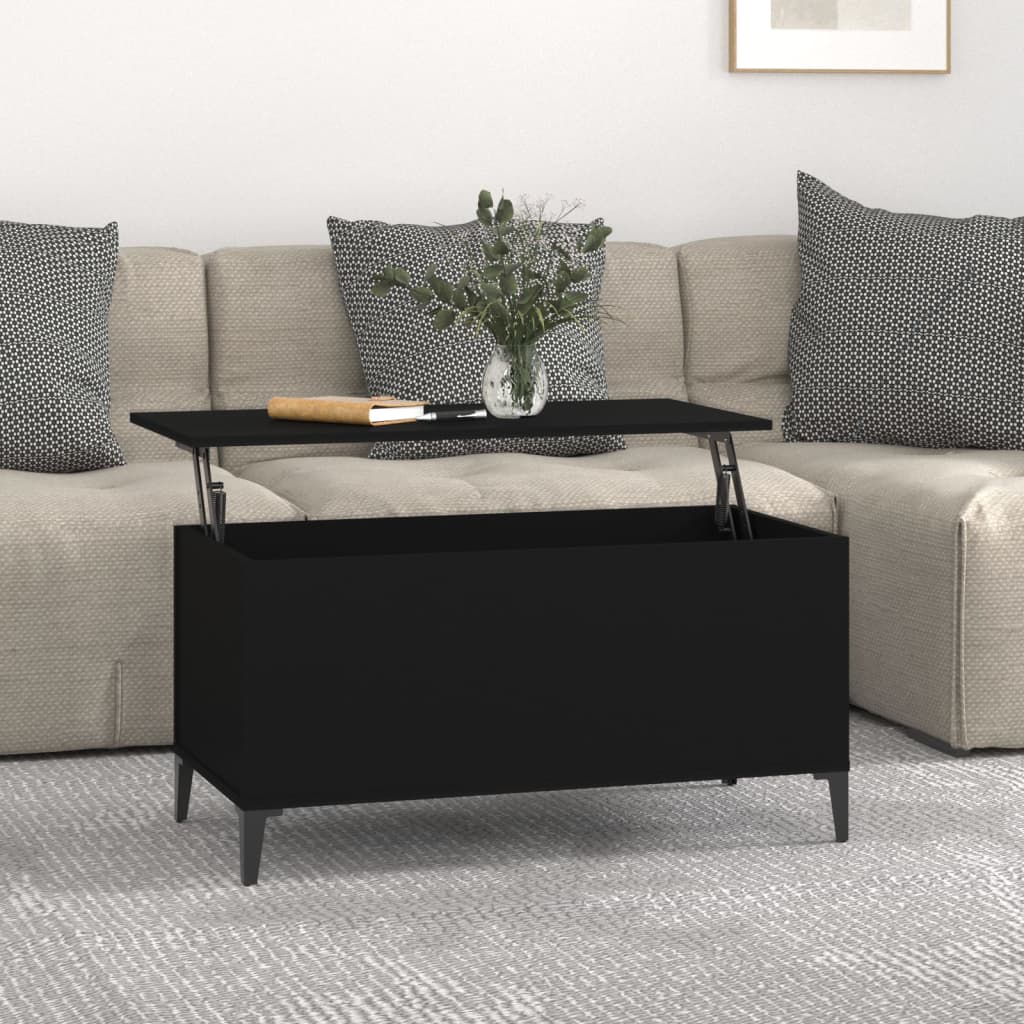 Mesa de centro 90x44,5x45 cm derivados de madeira preto