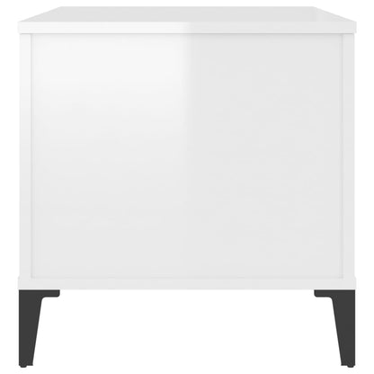 Mesa centro 90x44,5x45 cm derivados de madeira branco brilhante