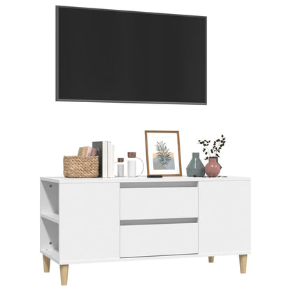 Móvel de TV 102x44,5x50 cm derivados de madeira branco