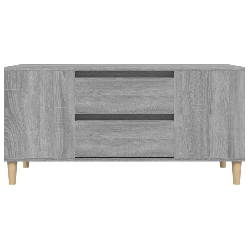 Móvel de TV 102x44,5x50 cm derivados madeira cinzento sonoma