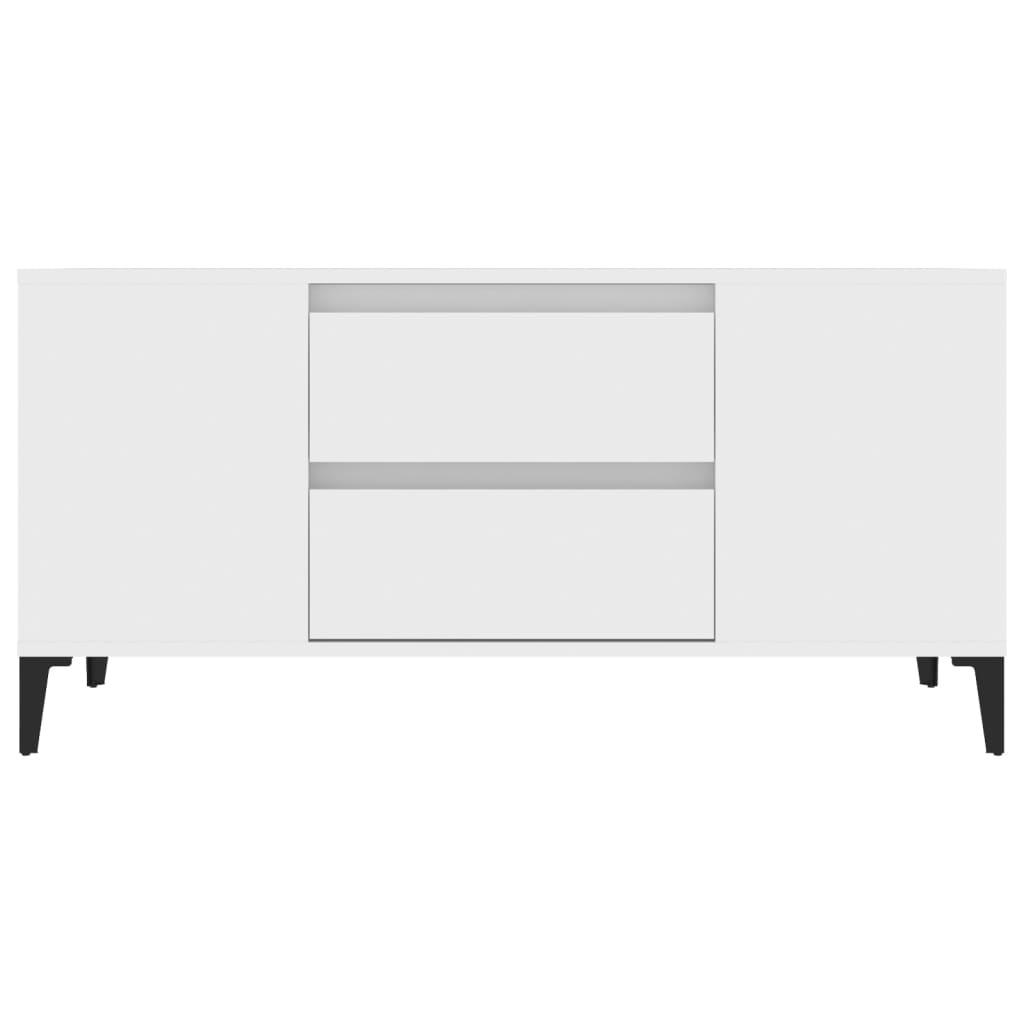 Móvel de TV 102x44,5x50 cm derivados de madeira branco