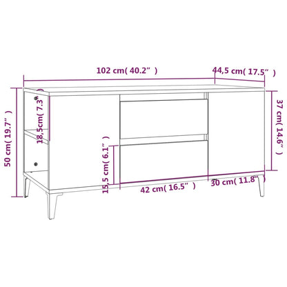 Móvel de TV 102x44,5x50 cm derivados de madeira branco