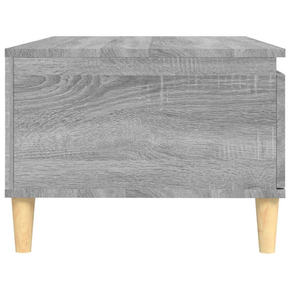 Mesa de centro 90x50x36,5 cm derivados madeira cinzento sonoma