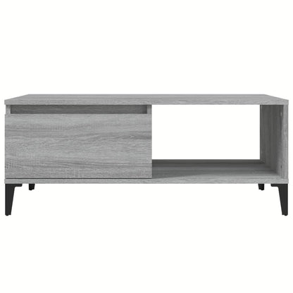 Mesa de centro 90x50x36,5 cm derivados madeira cinzento sonoma