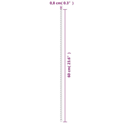 Estaca para plantas de jardim 30 pcs 60 cm aço