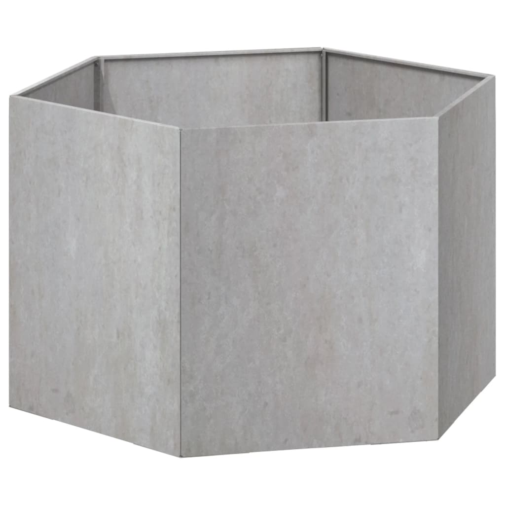 Vaso/floreira 60x60x45 cm aço corten cor enferrujado