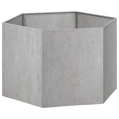 Vaso/floreira 60x60x45 cm aço corten cor enferrujado