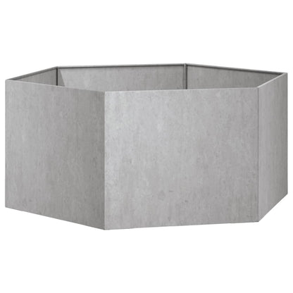 Vaso/floreira 90x90x45 cm aço corten cor enferrujado