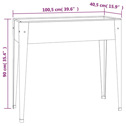 Vasos/floreiras de jardim 2 pcs aço galvanizado