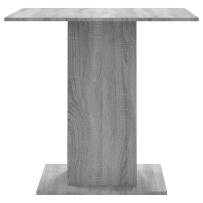 Mesa de jantar 80x80x75 cm derivados de madeira cinzento sonoma