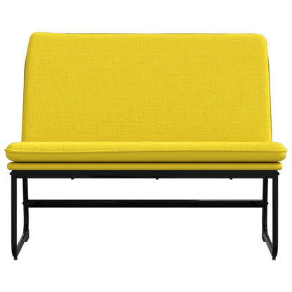 Banco 100x75x76 cm tecido amarelo-claro