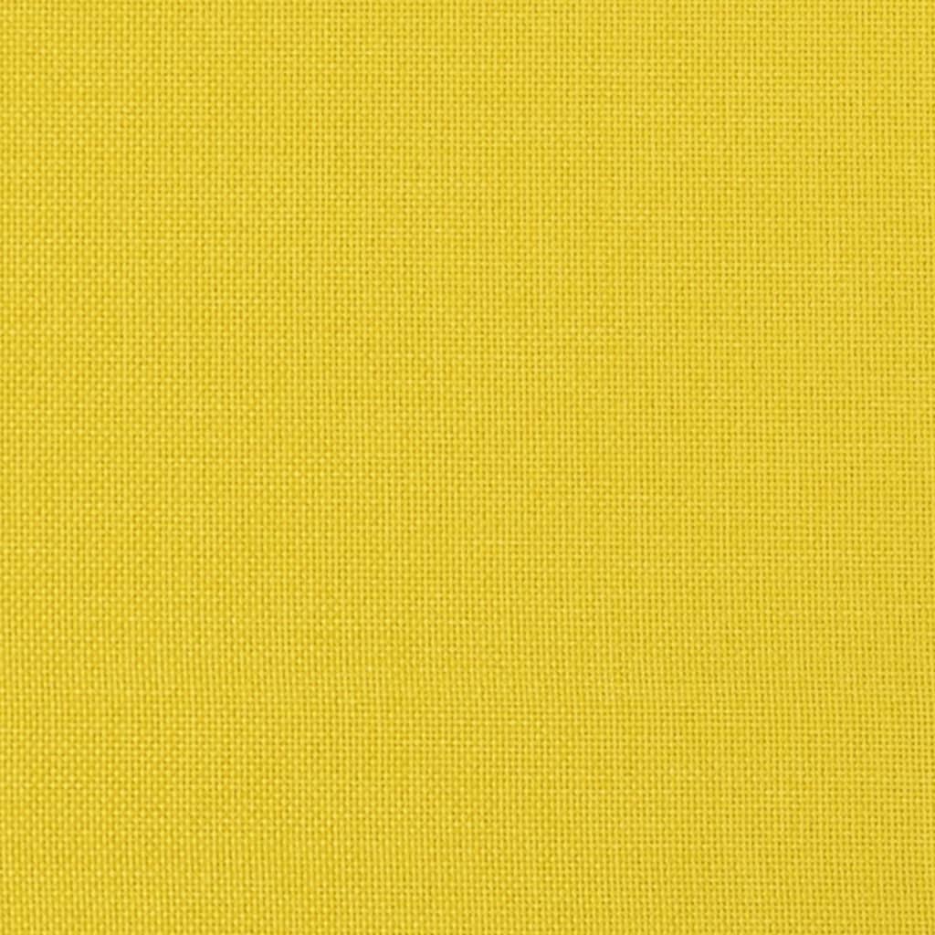 Banco 100x75x76 cm tecido amarelo-claro