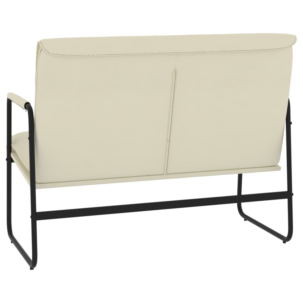 Banco 100x64x80 cm couro artificial cor creme