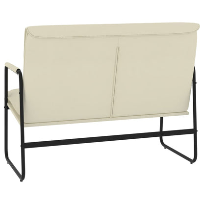 Banco 100x64x80 cm couro artificial cor creme