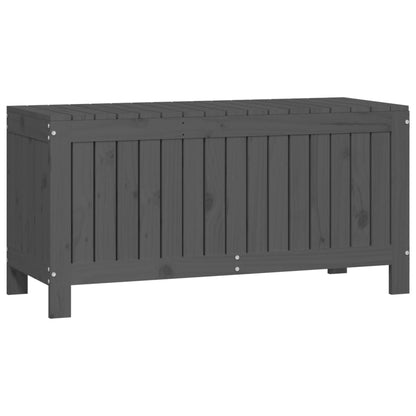 Caixa de arrumação jardim 108x42,5x54 cm pinho maciço cinzento