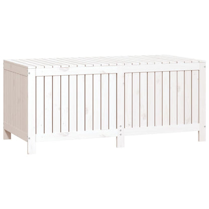 Caixa de arrumação jardim 147x68x64 cm pinho maciço branco