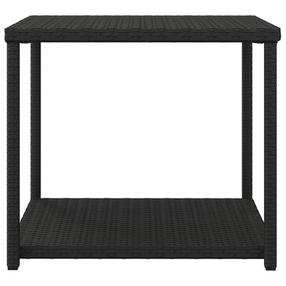 Mesa de apoio 55x45x49 cm vime PE preto