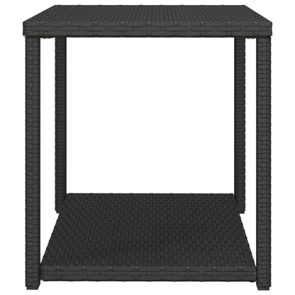 Mesa de apoio 55x45x49 cm vime PE preto