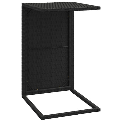 Mesa em C 40x35x60 cm vime PE preto