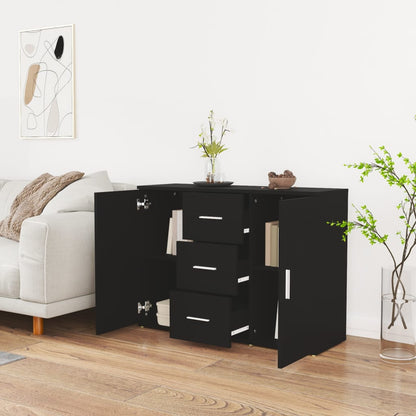 Aparador Mia de 91 cm - Preto - Design Moderno