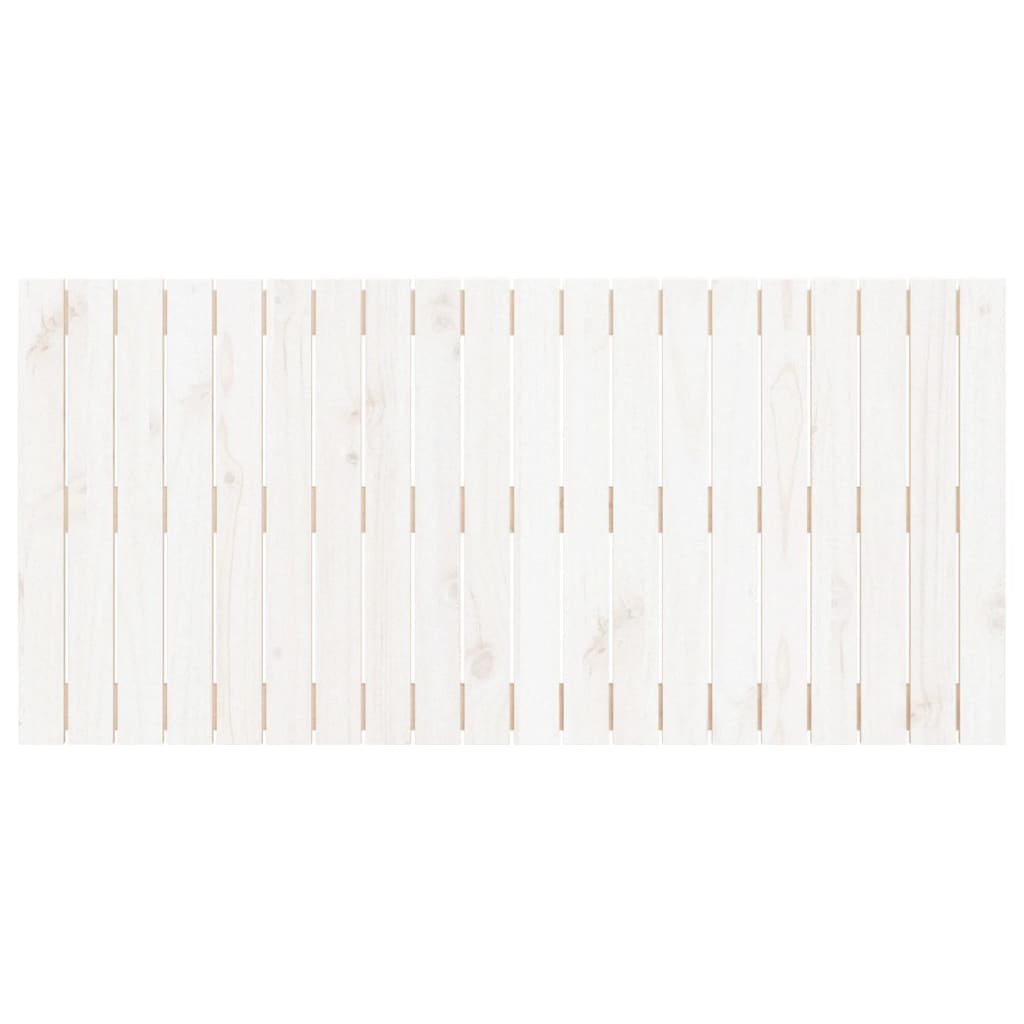 Cabeceira de parede 127,5x3x60 cm pinho maciço branco