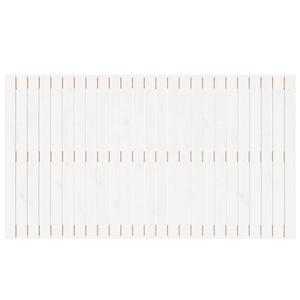 Cabeceira de parede 159,5x3x90 cm pinho maciço branco