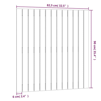 Cabeceira de parede 82,5x3x90 cm pinho maciço castanho-mel